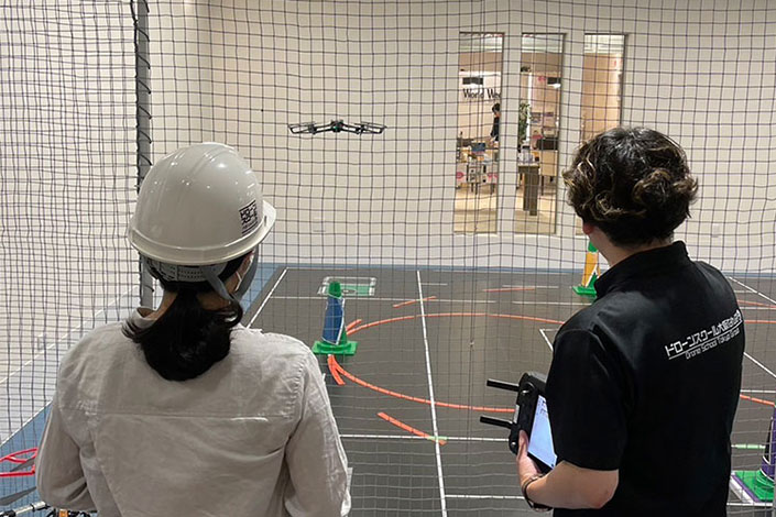 ドローン国家資格一等講習を開始しました。